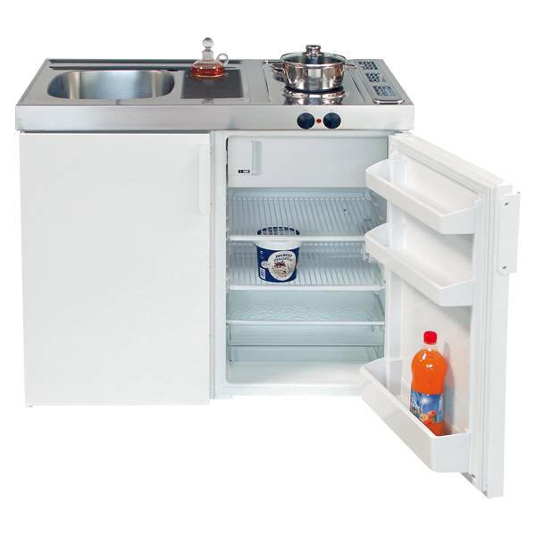 Pantryküche Mit Kühlschrank Und Ceranfeld